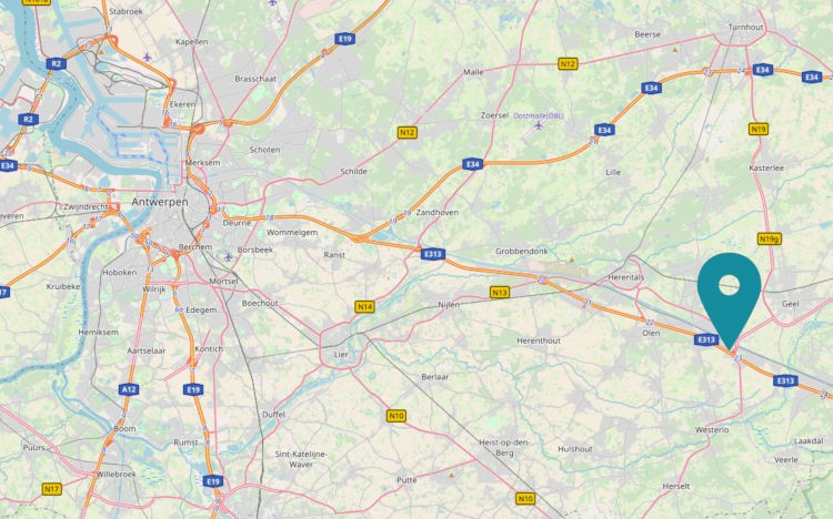 Location map: Belgium